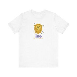 LEO Zodiac Unisex Jersey Short Sleeve Tee, Witchy, Celestial Gifts 1